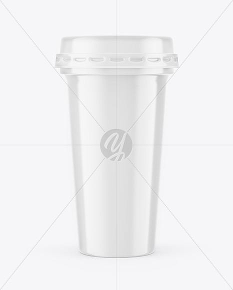 Glossy Yorurt Cup Mockup