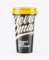 Glossy Yorurt Cup Mockup