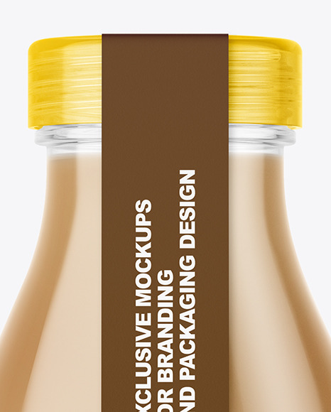 Coffee Bottle with a Tag Mockup