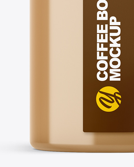 Coffee Bottle with a Tag Mockup