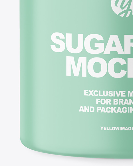 Matte Sugar Jar Mockup