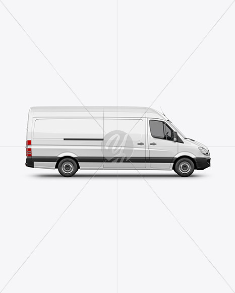 Panel Van Mockup - Side View