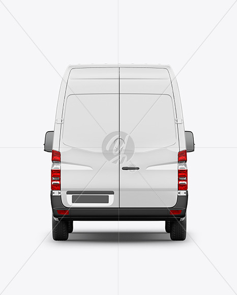 Panel Van Mockup - Back View