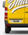 Panel Van Mockup - Back View