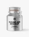 Metallic Sugar Jar Mockup