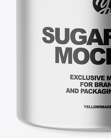 Metallic Sugar Jar Mockup