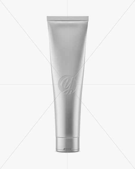 Matte Metall Cosmetic Tube Mockup