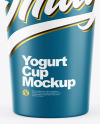 Matte Yogurt Cup Mockup