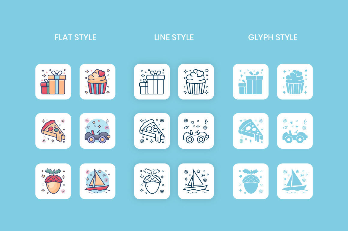 Flat Outline Concepts Flat Outline Concepts