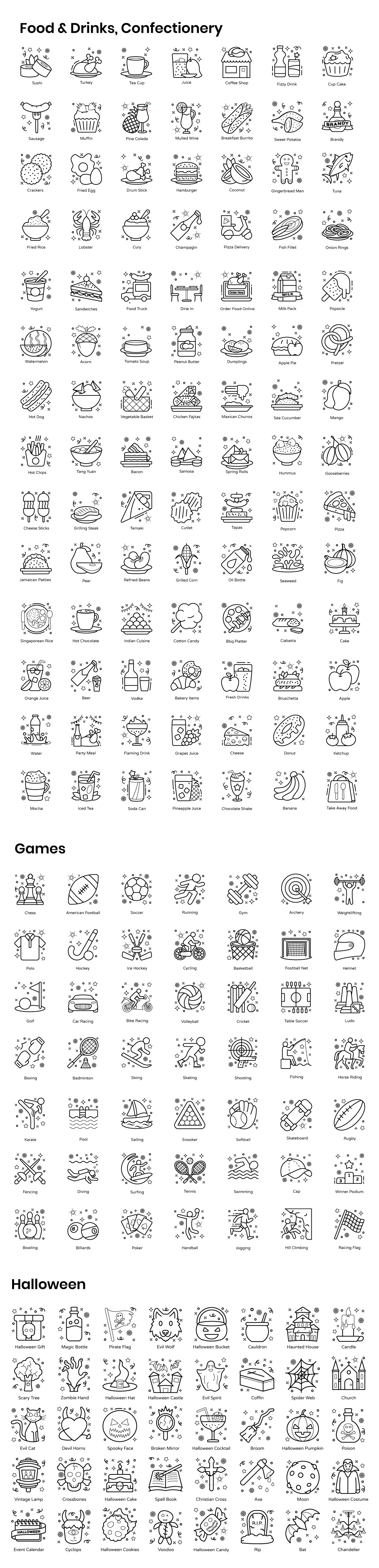 Flat Outline Concepts Flat Outline Concepts