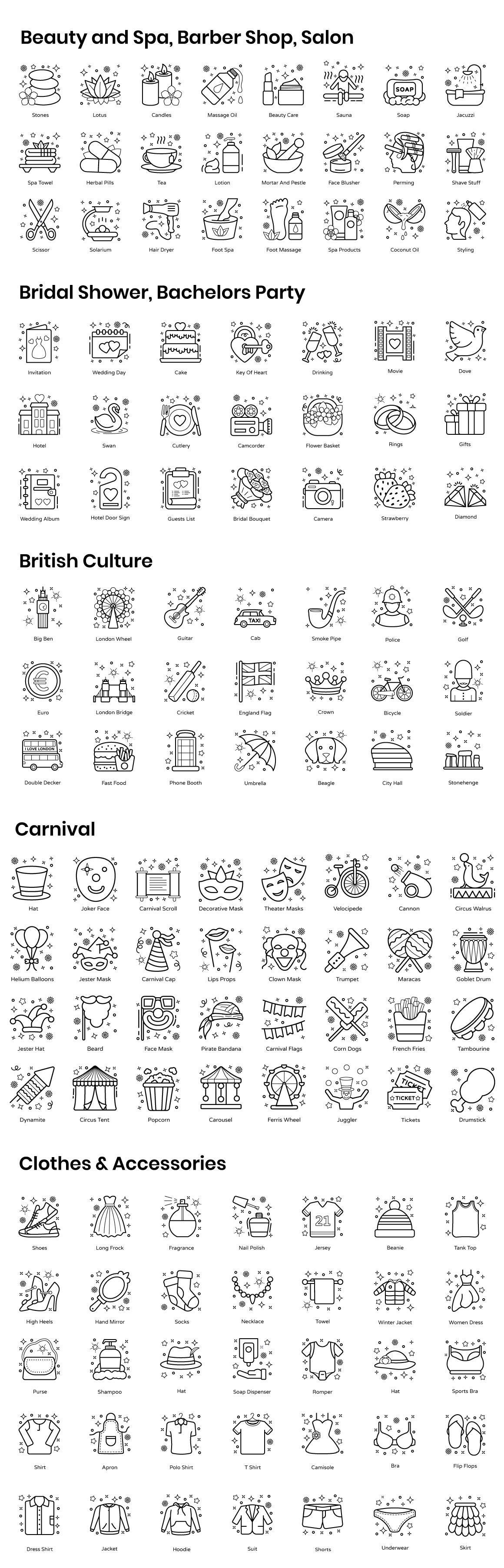 Flat Outline Concepts Flat Outline Concepts