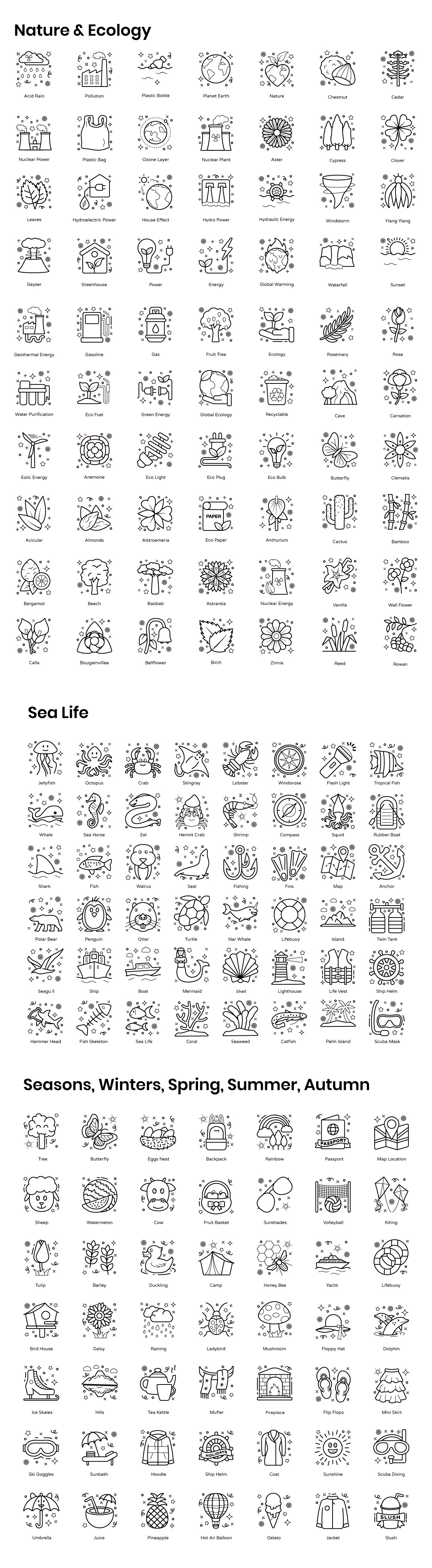 Flat Outline Concepts Flat Outline Concepts
