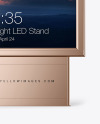 Citylight Metallic LED Stand Mockup