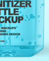 Sanitizing Gel Bottle with Dispenser Mockup