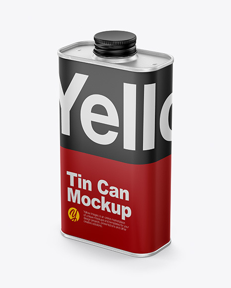 Matte Tin Can Mockup