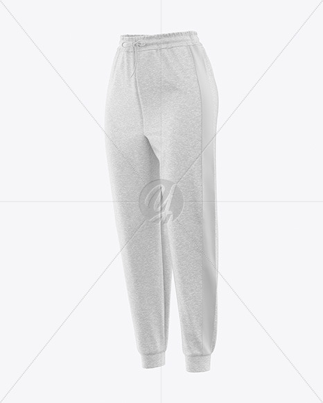 Women&#039;s Melange Pants Mockup