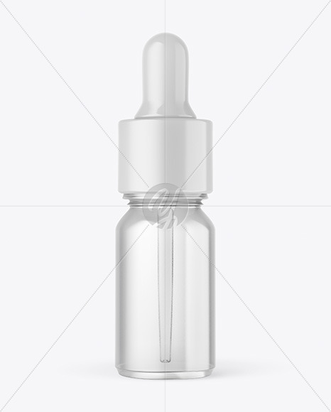 Clear Glass Dropper Bottle Mockup