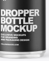 Clear Glass Dropper Bottle Mockup