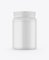 Glossy Protein Jar Mockup