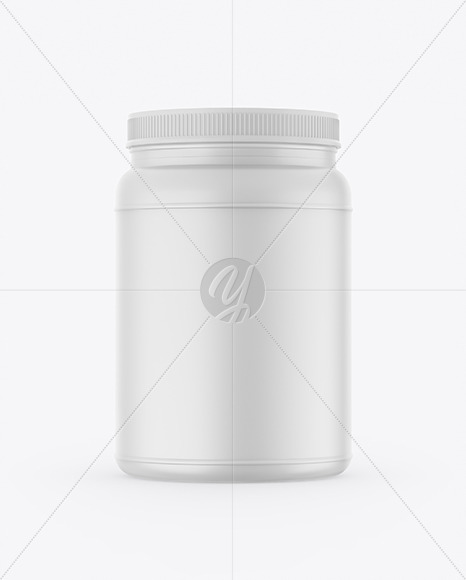 Matte Protein Jar Mockup