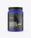 Matte Protein Jar Mockup