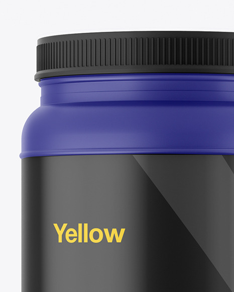 Matte Protein Jar Mockup