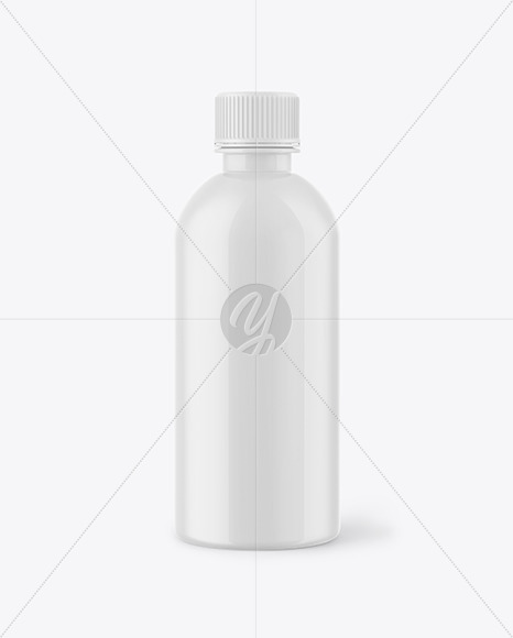 Glossy Plastic Bottle Mockup