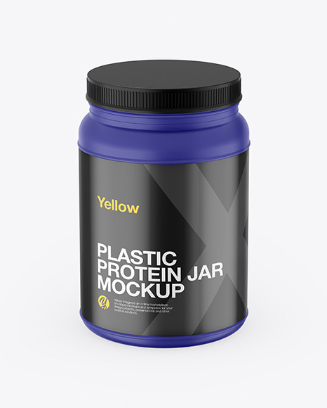 Matte Protein Jar Mockup