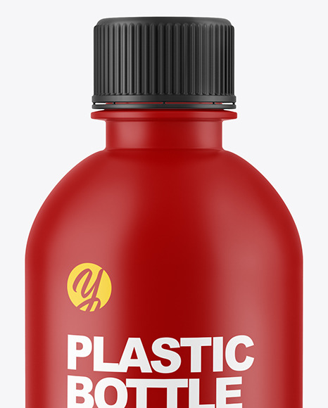 Matte Plastic Bottle Mockup