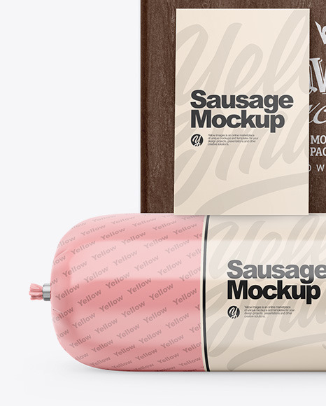 Glossy Sausage Chub Mockup