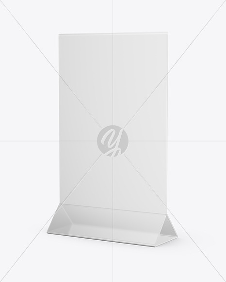 Transparent Table Tent Mockup