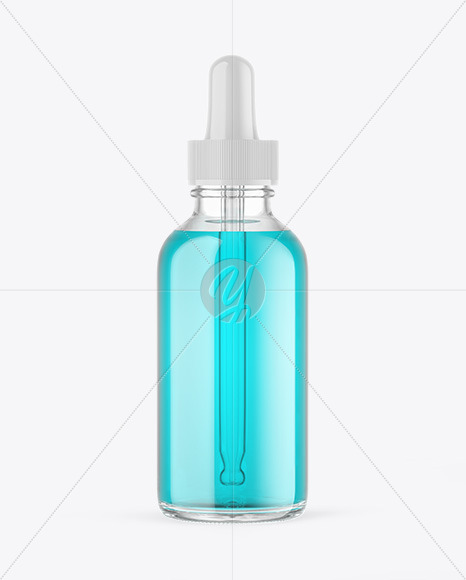 Clear Glass Dropper Bottle Mockup