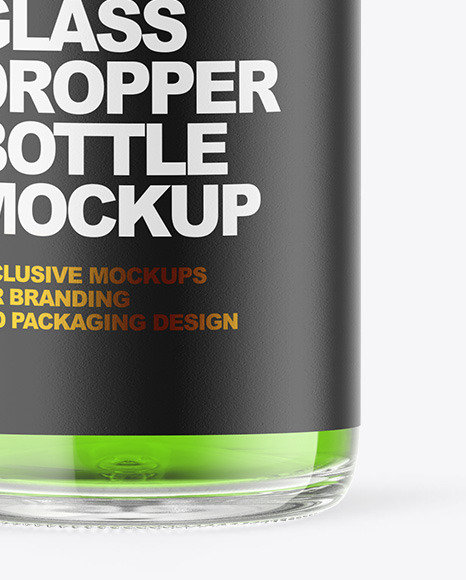 Clear Glass Dropper Bottle Mockup