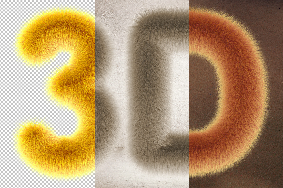 Duck 3D Furry Letters Pack