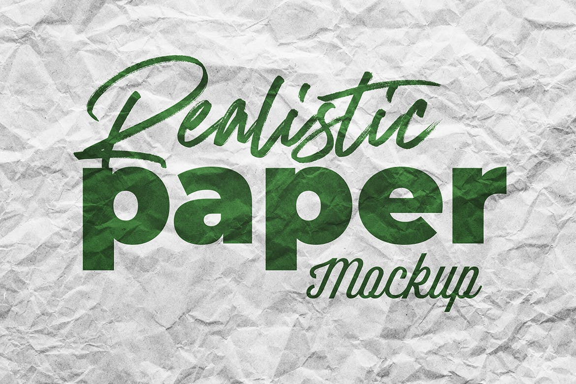 Realistic Paper Mockup Realistic Paper Mockup