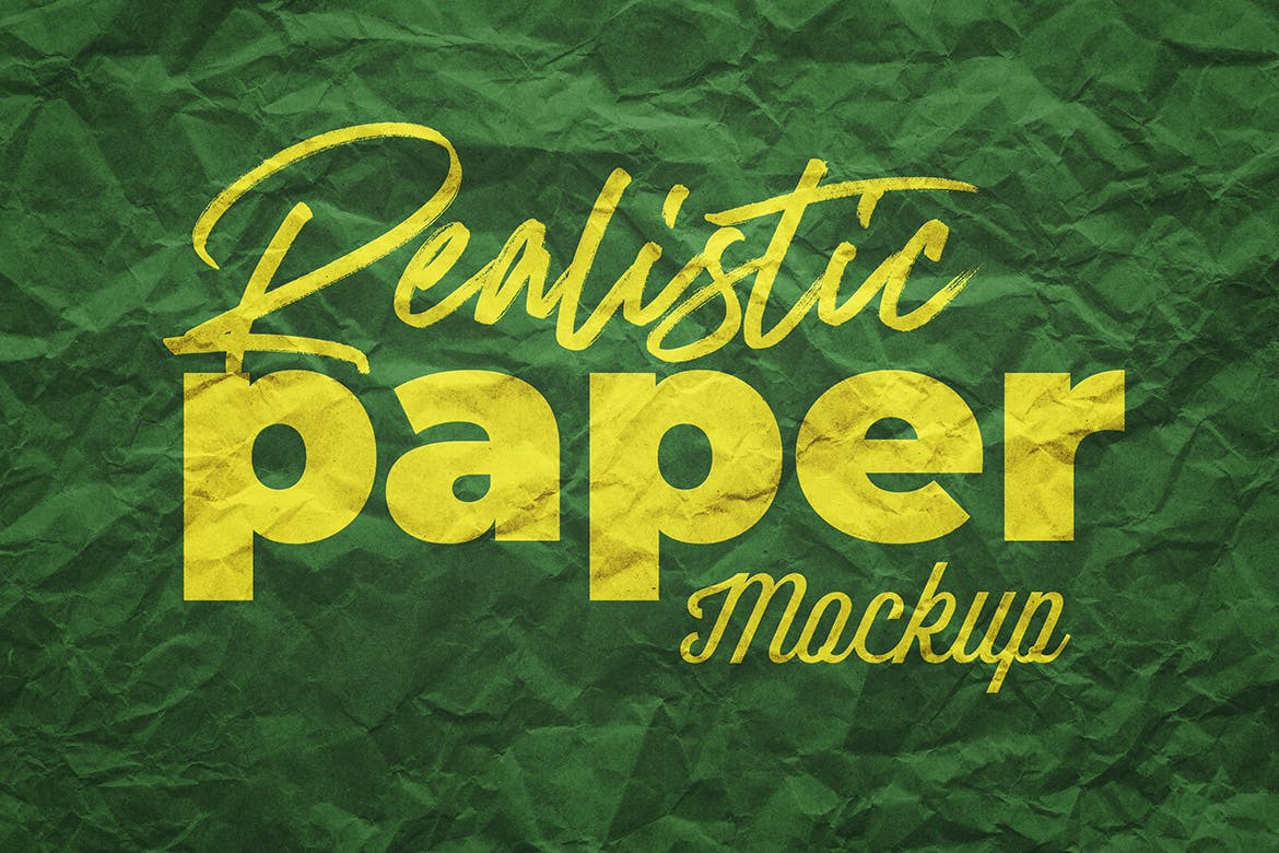 Realistic Paper Mockup Realistic Paper Mockup