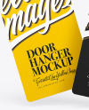 Two Door Hangers Mockup