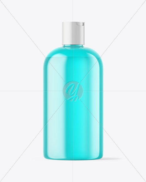 Color Plastic Cosmetic Bottle Mockup