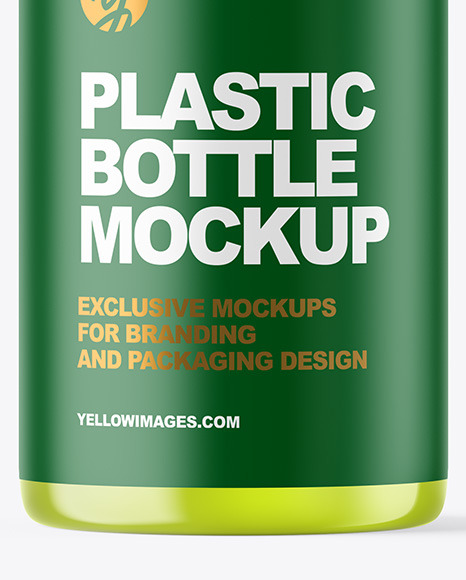 Color Plastic Cosmetic Bottle Mockup