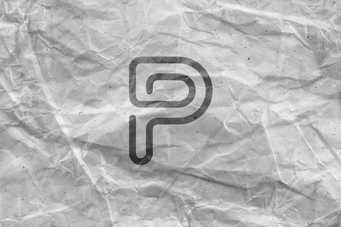 Wrinkled Paper Mockup Wrinkled Paper Mockup