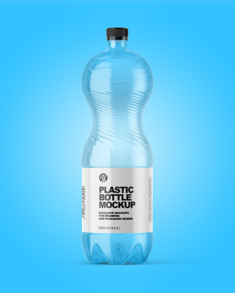 Clear Plastic Water Bottle Mockup