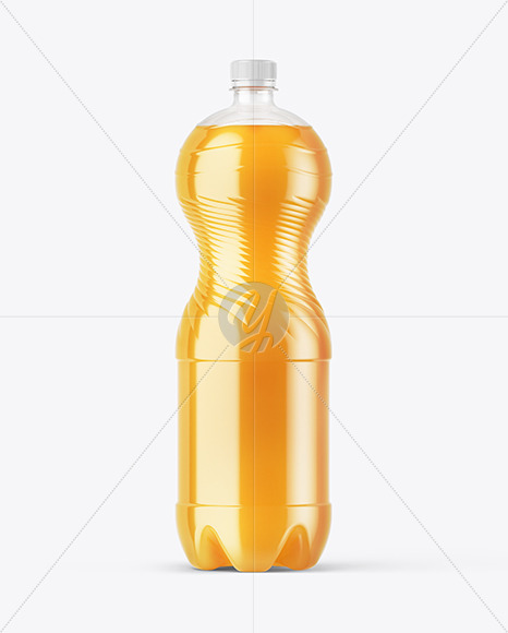 Multifruit Soft Drink PET Bottle Mockup