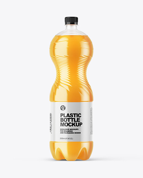 Multifruit Soft Drink PET Bottle Mockup