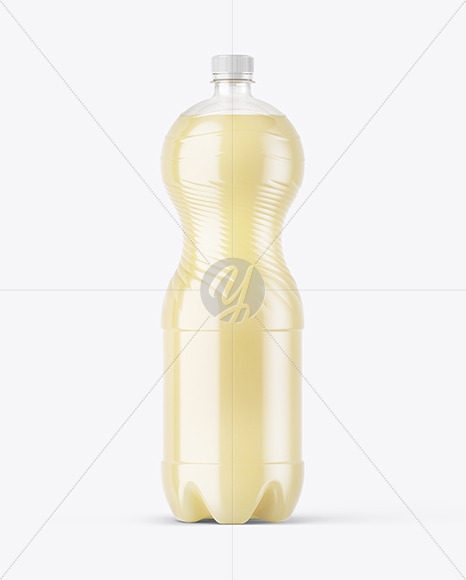 PET Bottle with Pear Drink Mockup