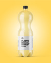 PET Bottle with Pear Drink Mockup