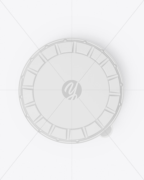 Matte Round Pizza Box Mockup