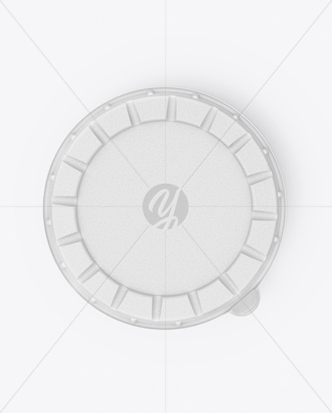 Kraft Round Pizza Box Mockup