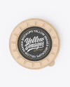 Kraft Round Pizza Box Mockup