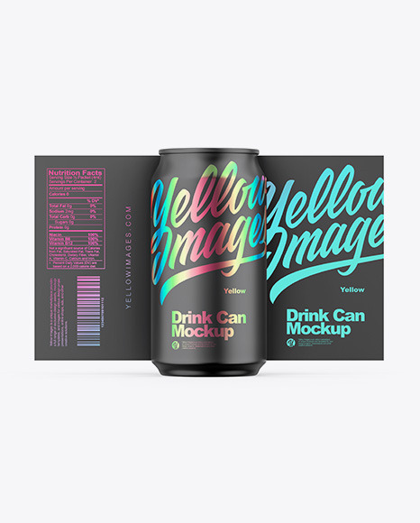 Matte Can Mockup