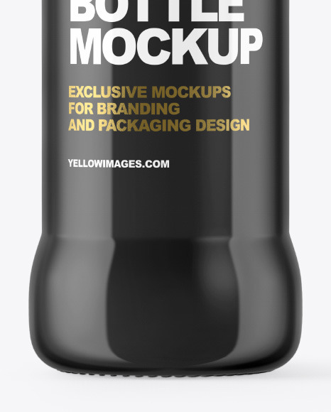 Glossy Sauce Bottle Mockup